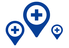 Clinics map icons